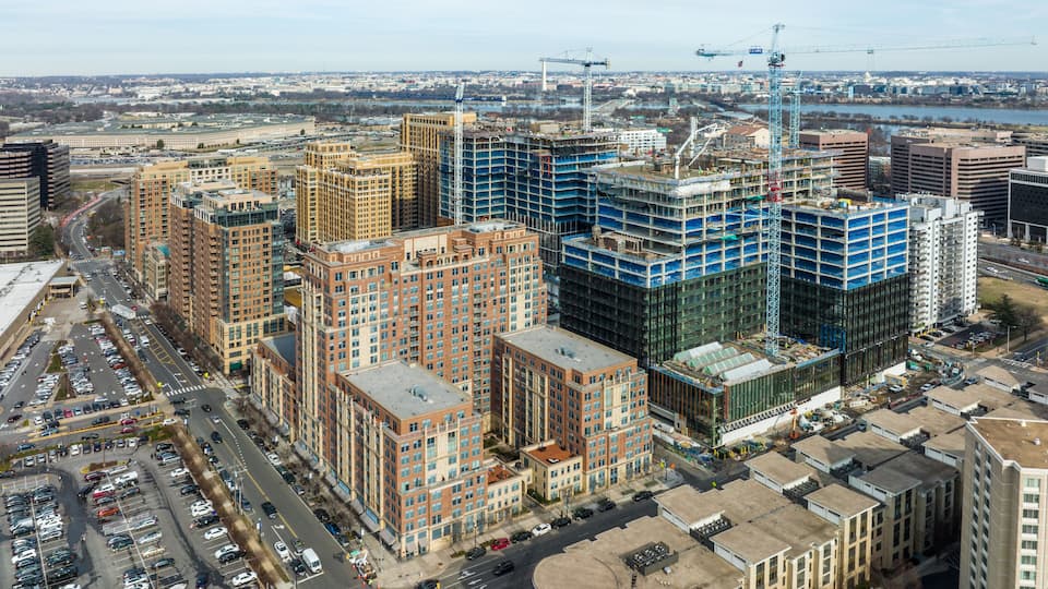 Amazon HQ2 construction, Crystal City, Arlington, Virginia