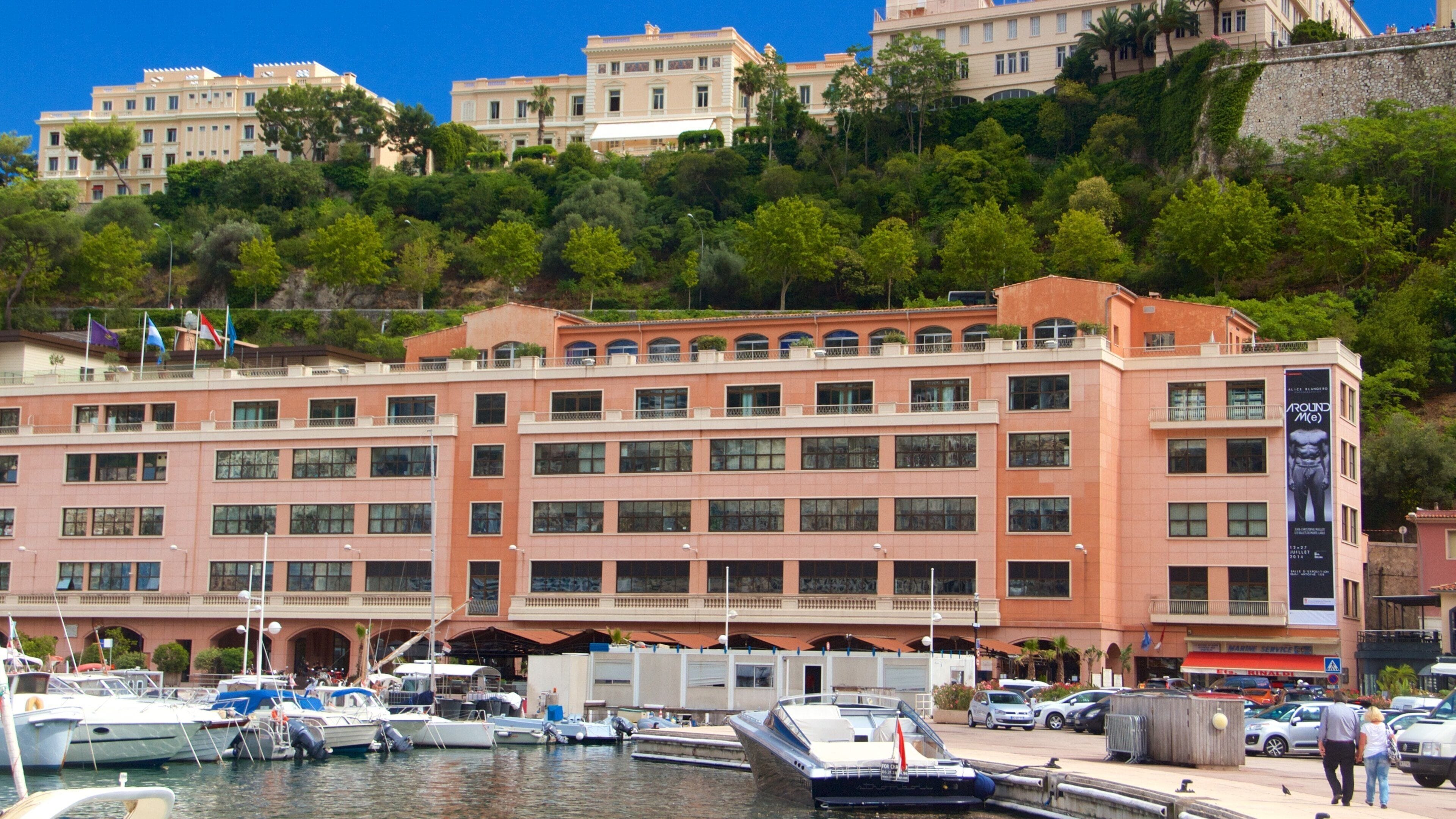 La Condamine featuring a bay or harbor