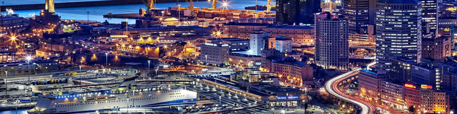 view of Genoa, Italy