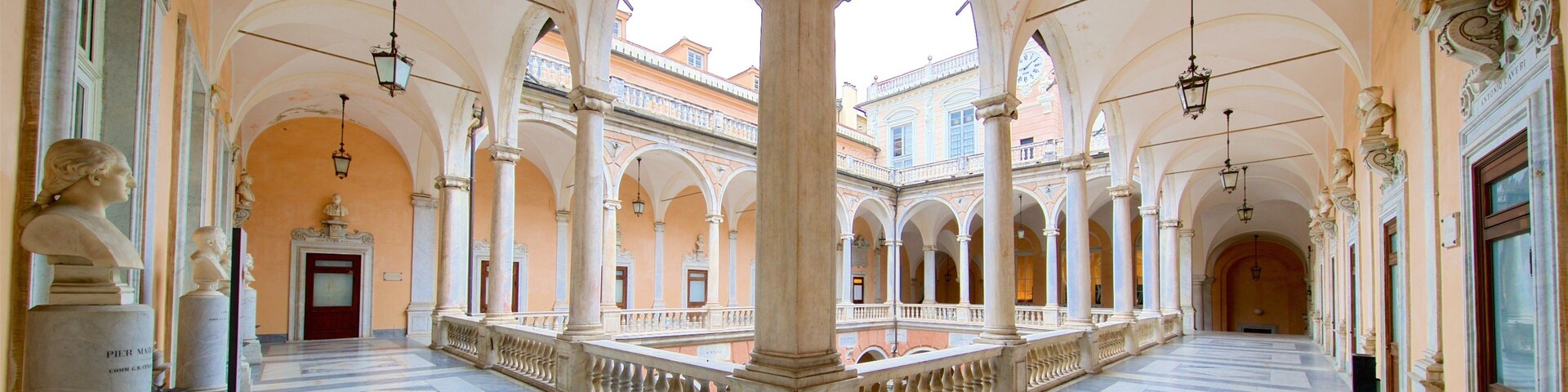 Palazzo Doria Tursi showing heritage elements and interior views
