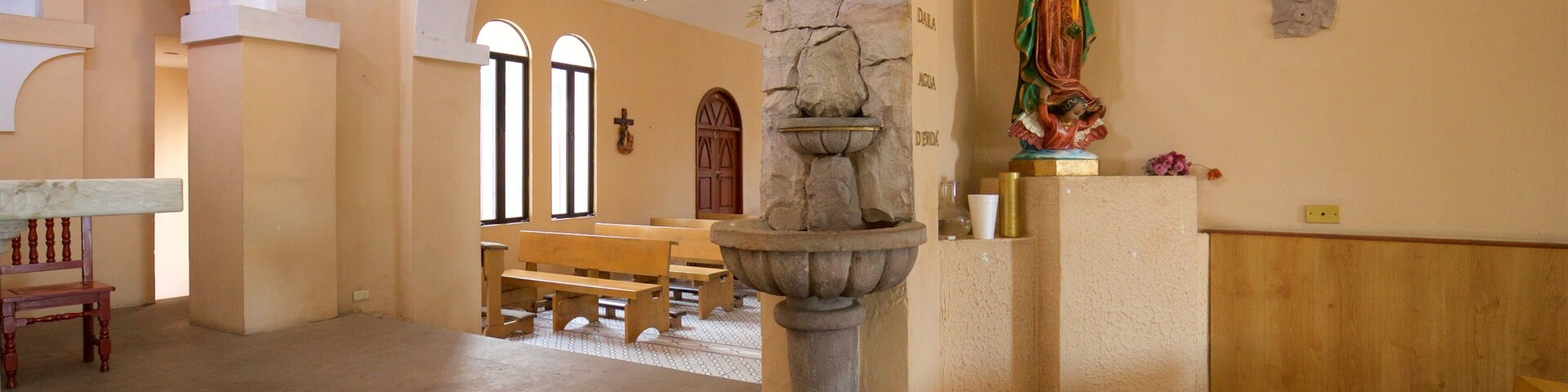 San Lucas Church which includes a church or cathedral, interior views and religious aspects