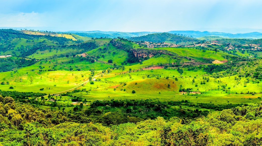 Panoramic view of country side the state of Minas Gerais , Brazil.