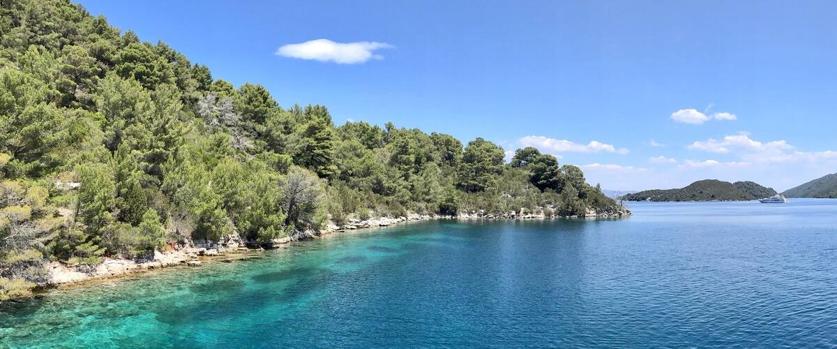 Pulling into the national park. Not a bad view.