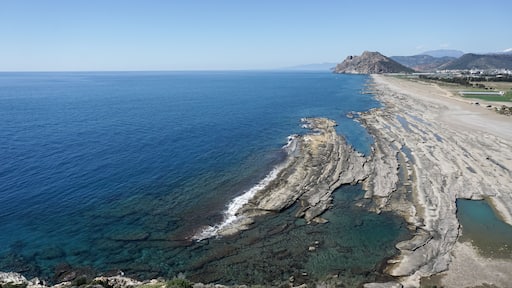 Natural rock formations at Koru beach, Gazipasa, Antalya, Turkey