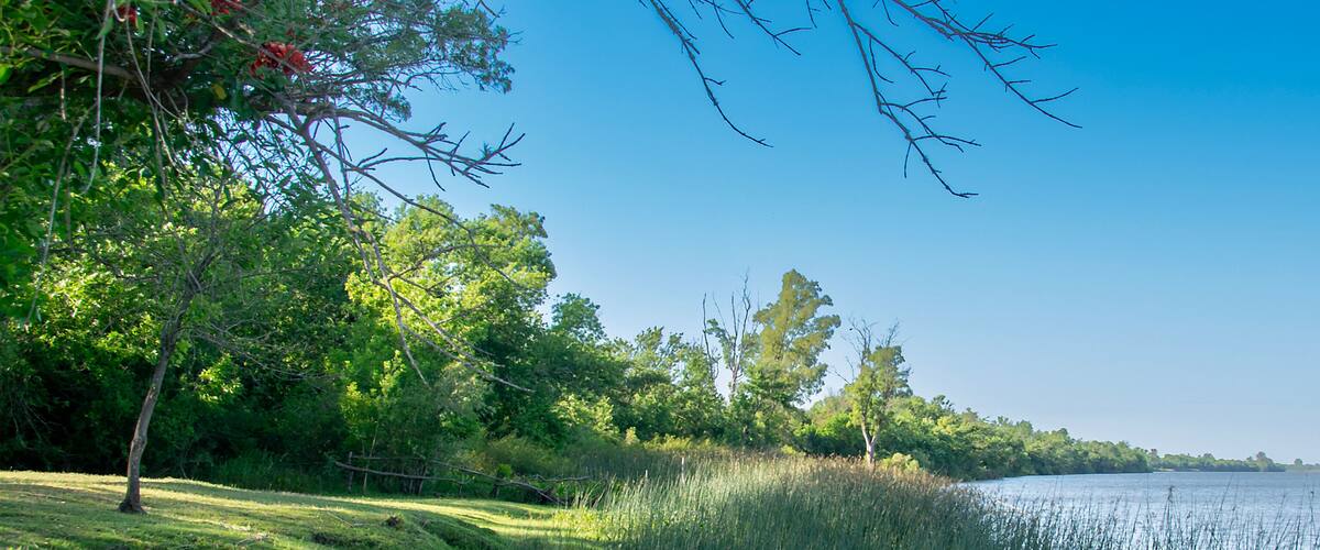 Santa lucia river landscape, los cerrillos, uruguay