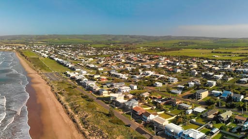 Middleton Beach, South Australia. Aerial view of beautful park