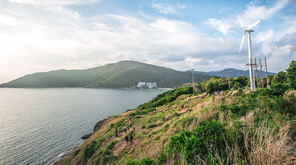 Island bay view at Windmill Viewpoint. Phuket ,Phuket Province Thailand