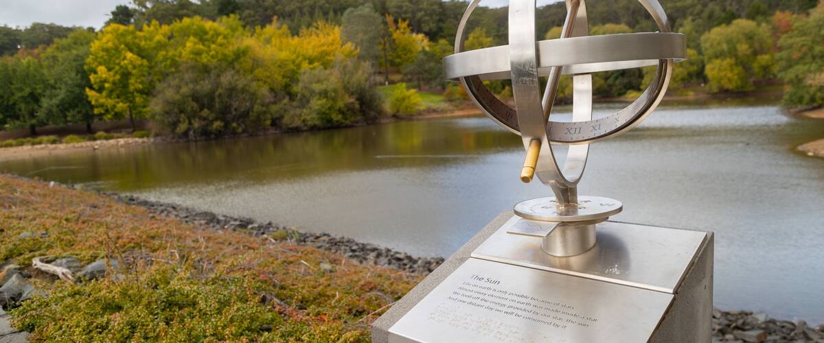 Mount Lofty Botanic Garden which includes a lake or waterhole