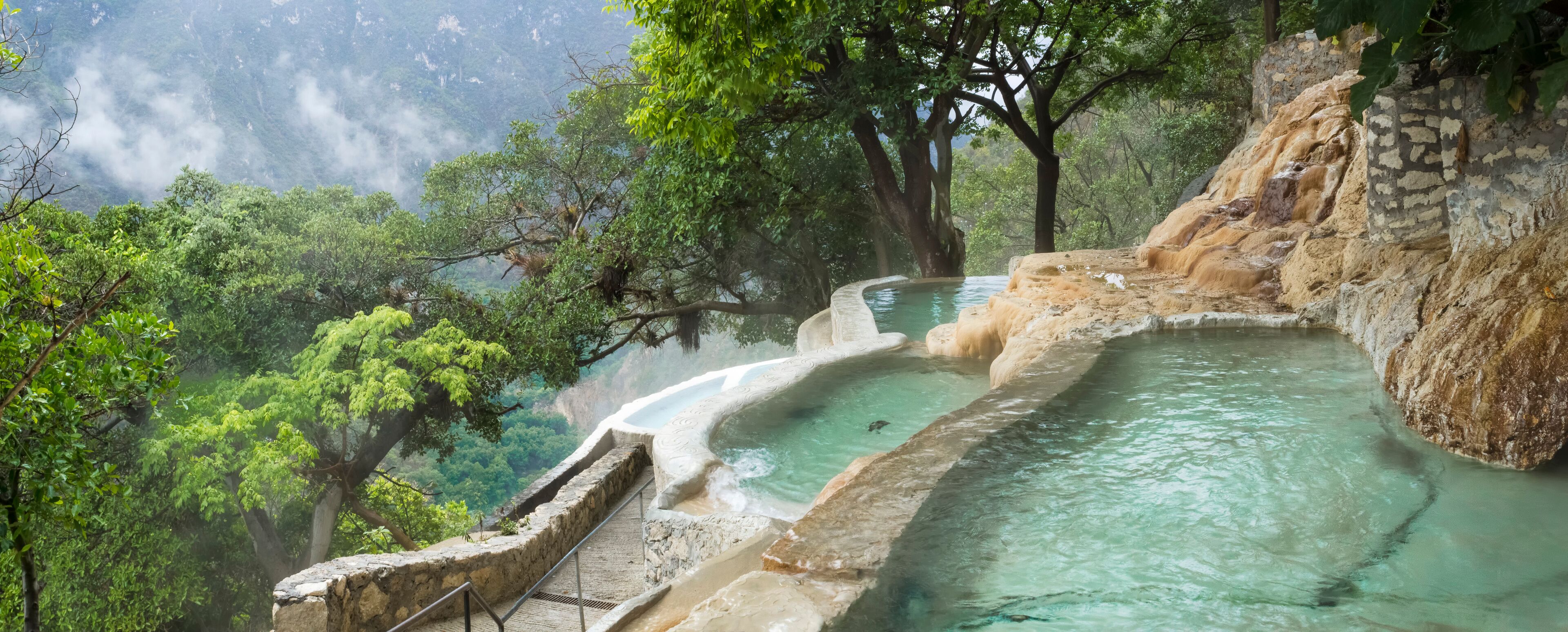 caves of Tolantongo, panoramic view (Tolantongo caves), Hidalgo. Mexico