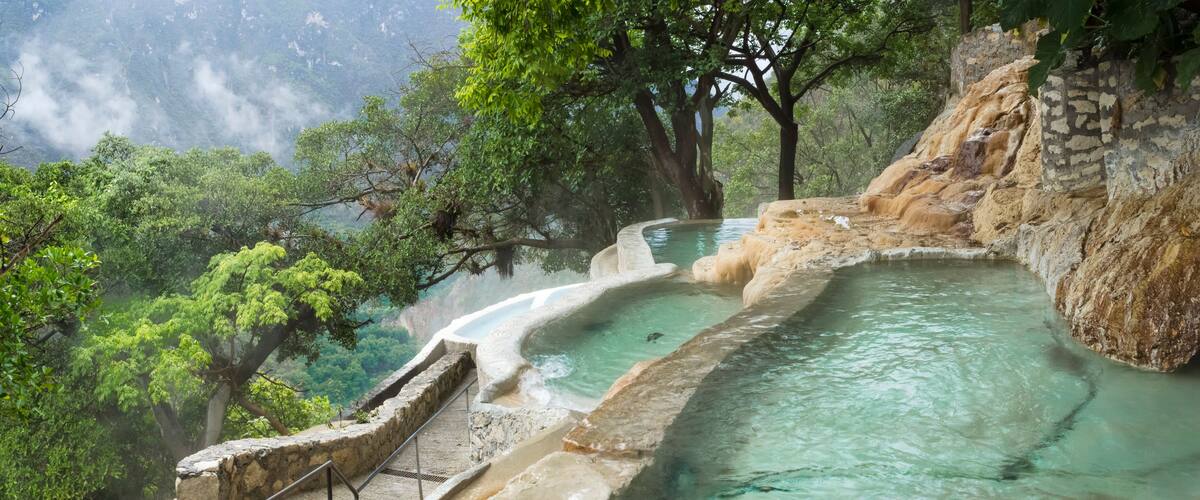 caves of Tolantongo, panoramic view (Tolantongo caves), Hidalgo. Mexico