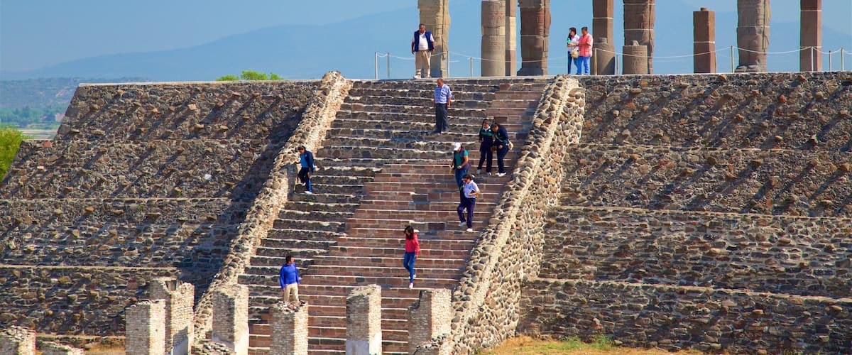 Tula Archaeological Site which includes heritage architecture as well as a small group of people