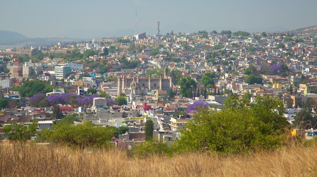 Tula Archaeological Site showing landscape views and a city