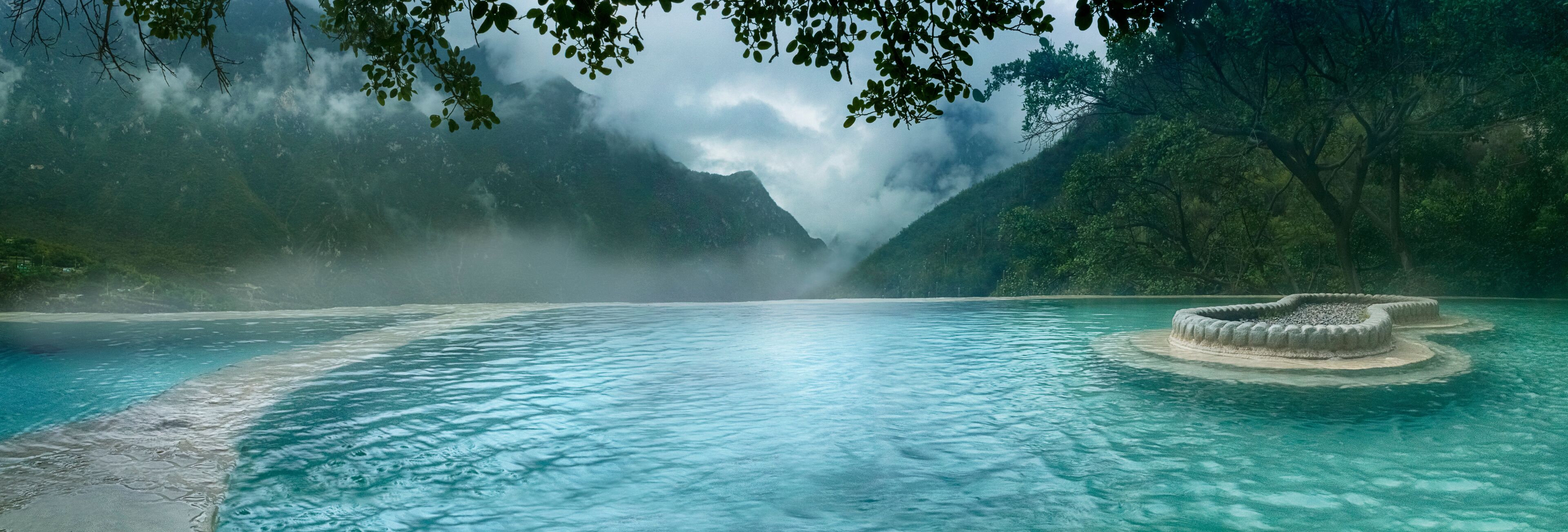 caves of Tolantongo, panoramic view (Tolantongo caves), Hidalgo. Mexico