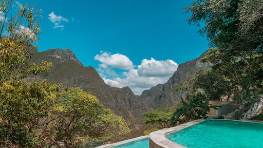 Thermal water pools in Tolantongo, Mexico