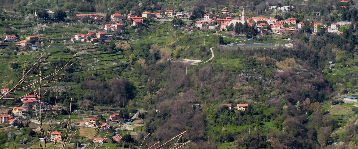View of Sant'Olcese (province of Genoa, Italy)