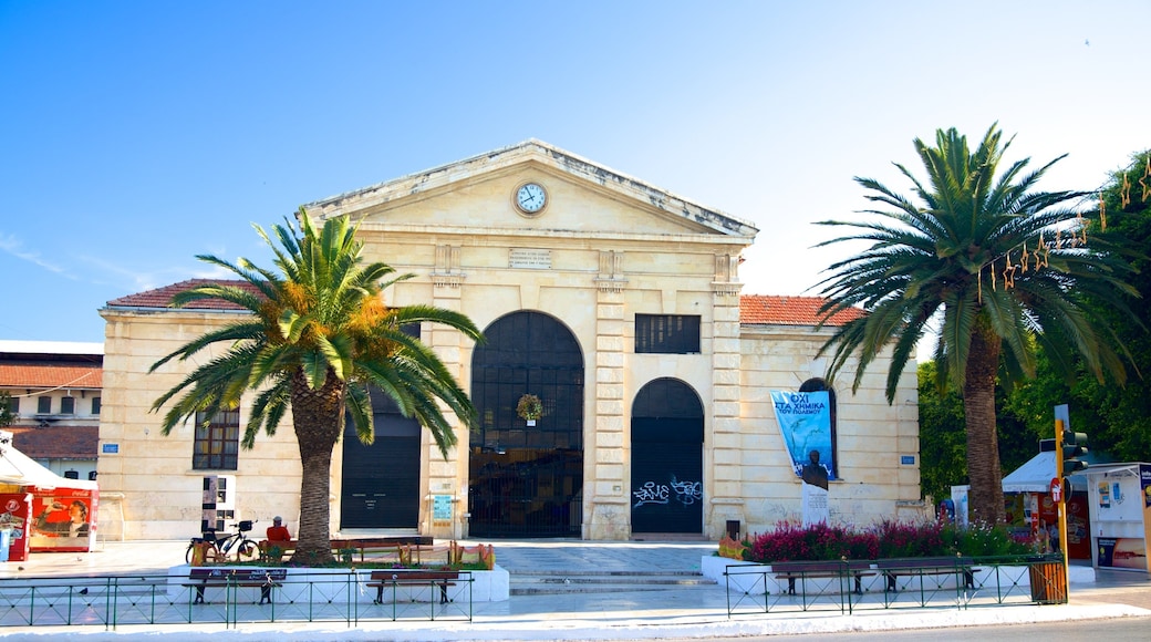 Chania which includes street scenes