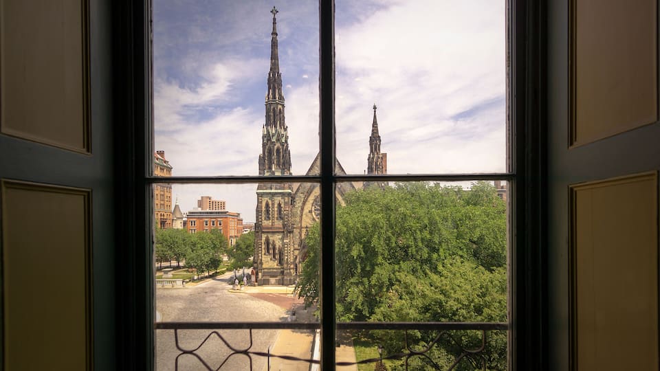 Baltimore Maryland in the United States. Mt Vernon Historic District.