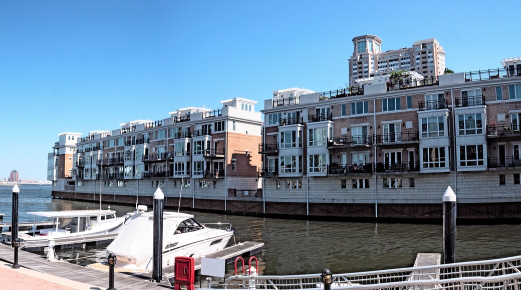Baltimore Maryland Inner Harbor Waterfront Boardwalk Housing