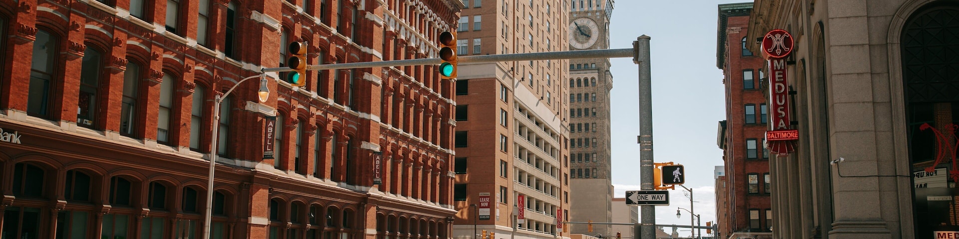 Bromo Seltzer Arts Tower featuring a city and a high rise building