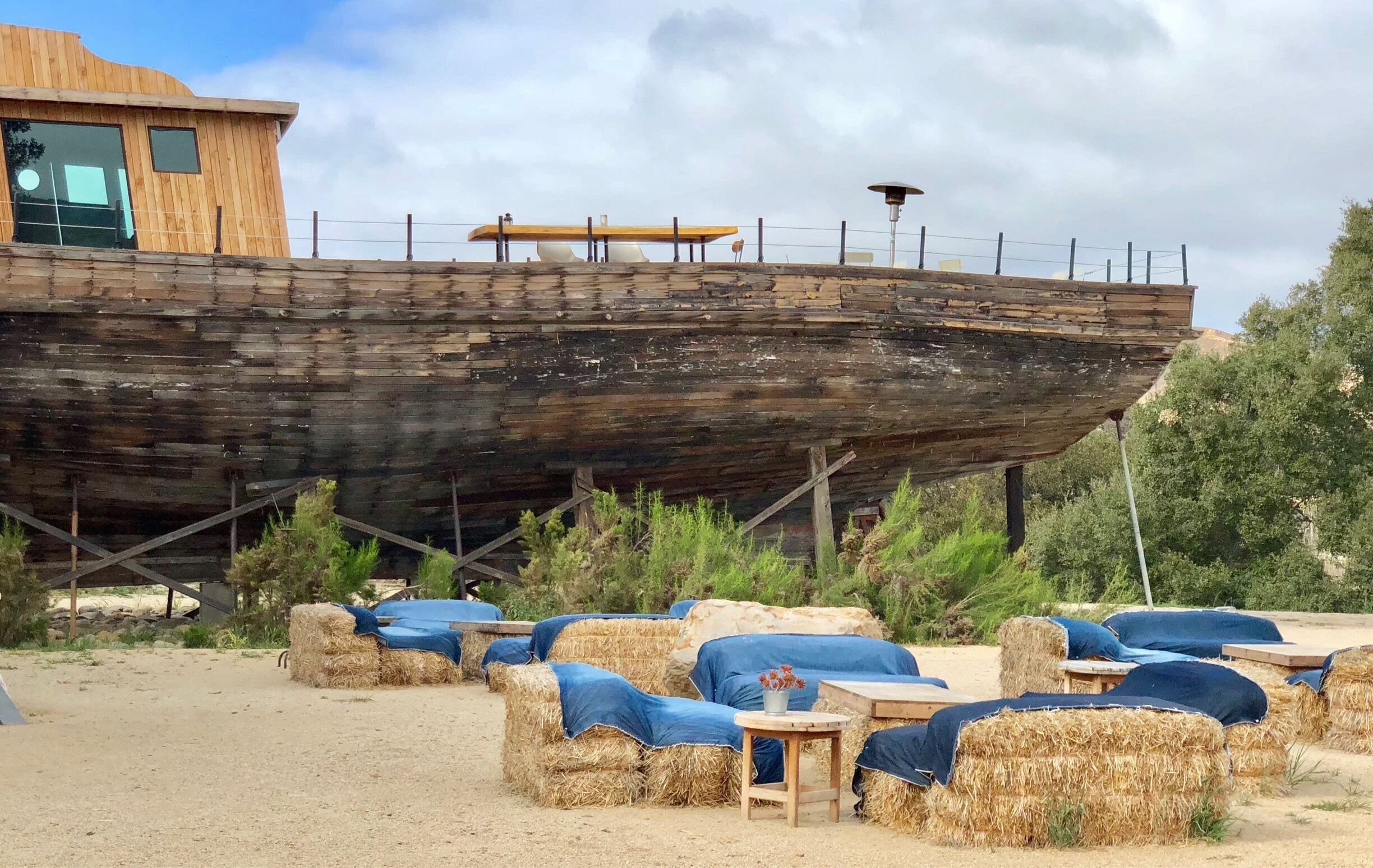 Have you ever drank wine at a bar, inside a boat, that’s parked on land, at a winery? Cuatro Cuatros can help you with that.

Even on a not so busy day, this place tells a story with every step you take throughout its property. 

Great wine and amazing character.