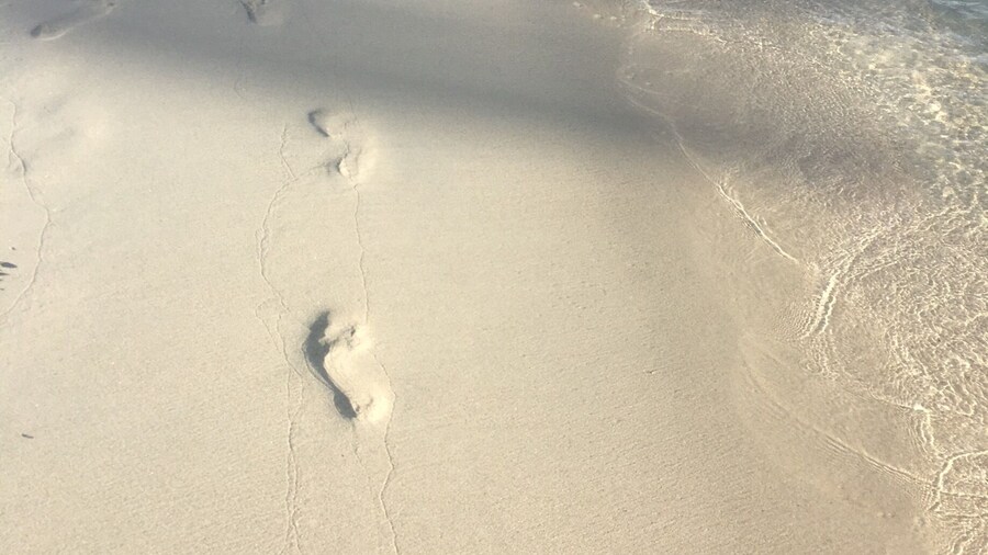 Warm waters lapping your feet, the softest white sand underfoot.