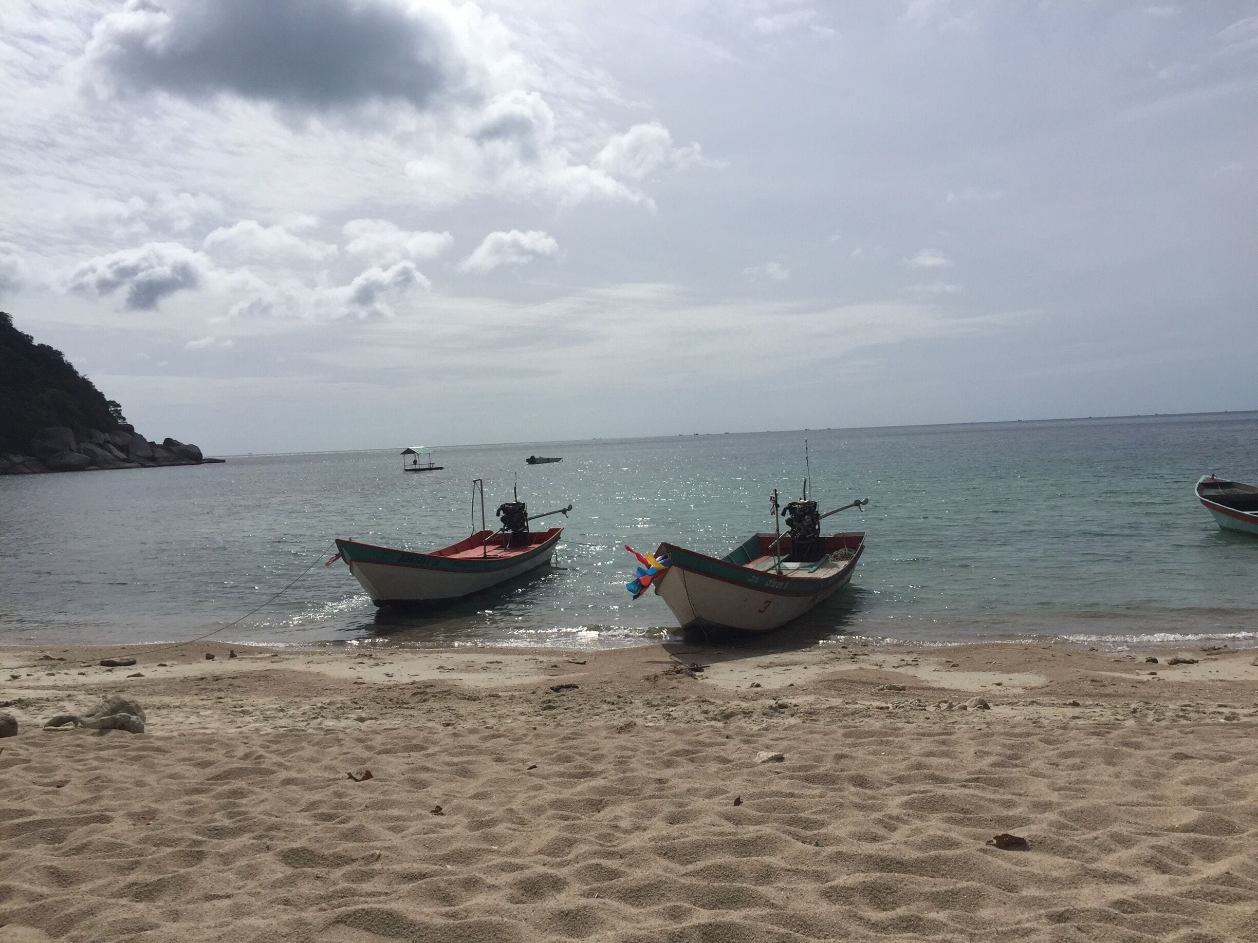 Serene bay with calm waters and amazing restaurant