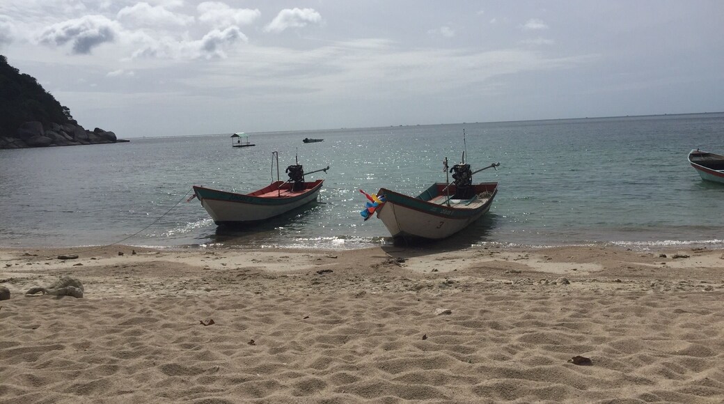 Serene bay with calm waters and amazing restaurant