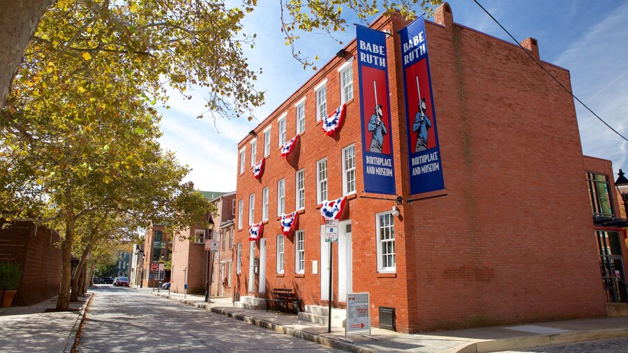 Babe Ruths Fødselssted og Museum som viser et hus