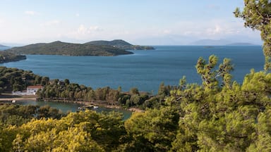 View from the Venetian fortress of Vonitsa over Limeni Lagoon and the Ambracian Gulf, Greece