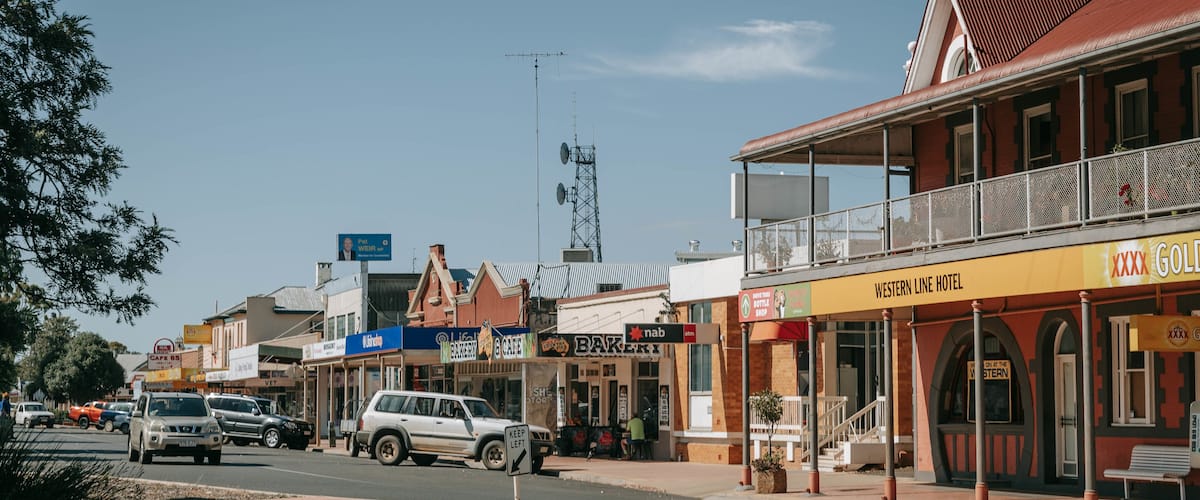 Oakey which includes a small town or village