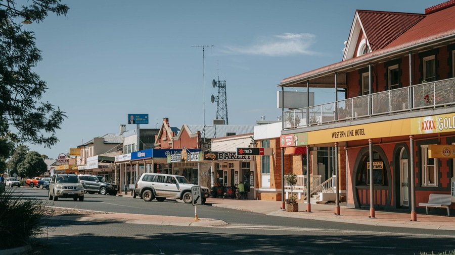 Oakey which includes a small town or village
