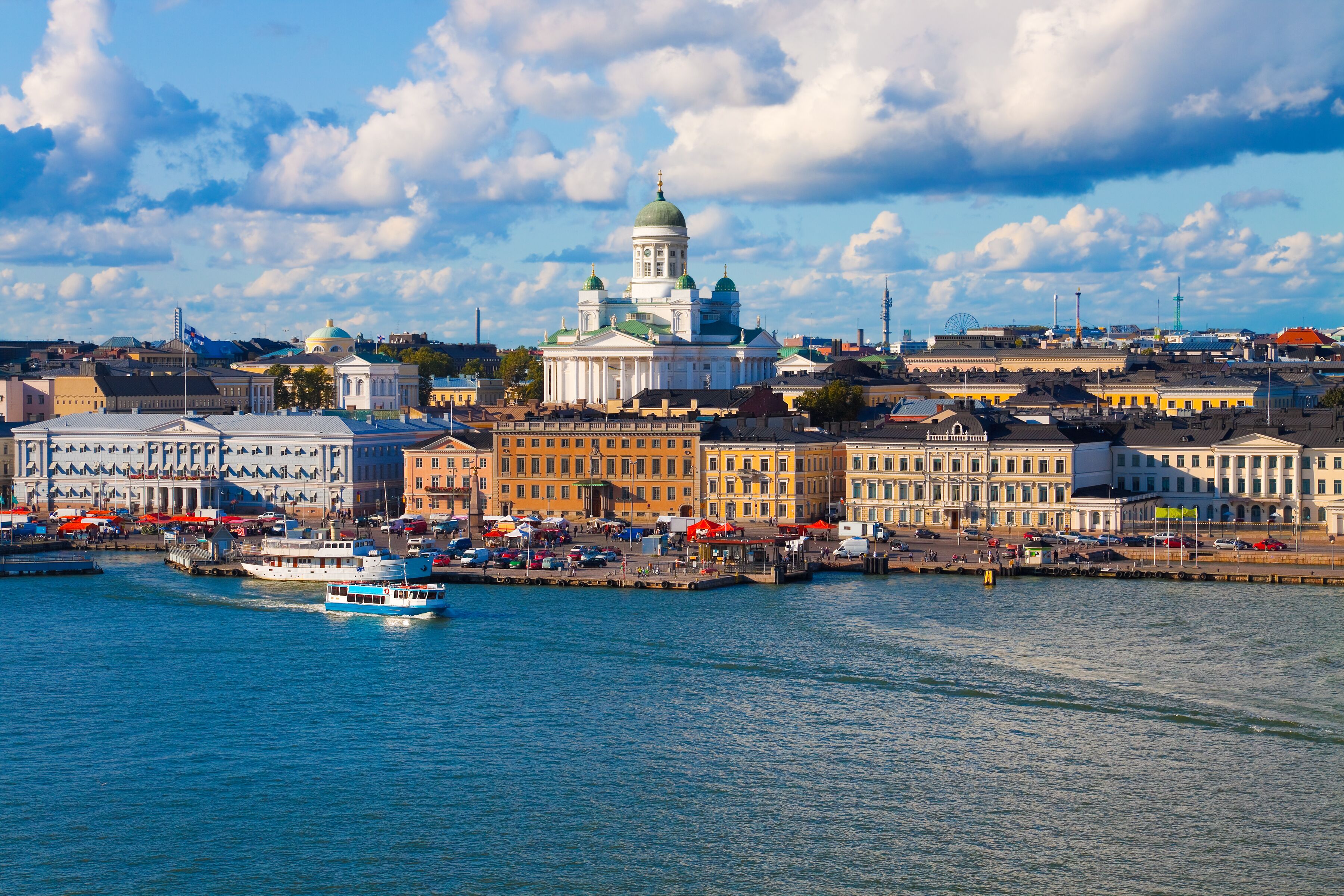 Summer panorama of Helsinki, Finland
