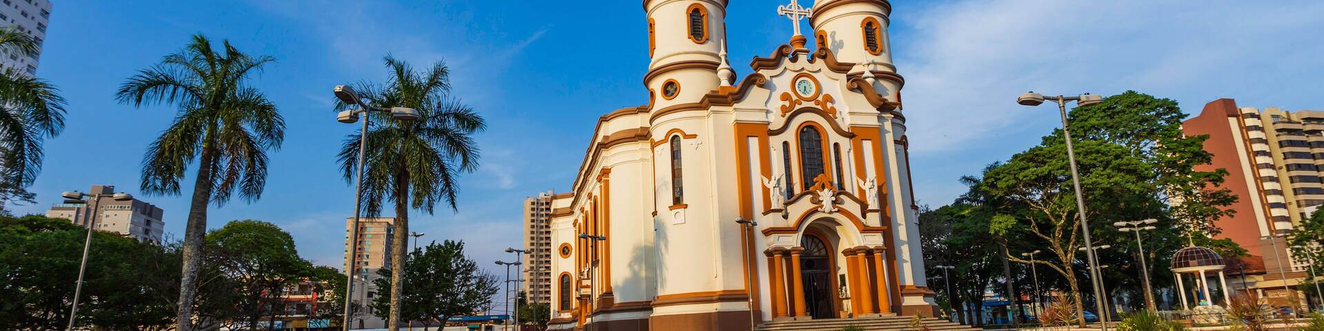 Linda Igreja matriz na cidade de Arapongas, região sul do brasil
