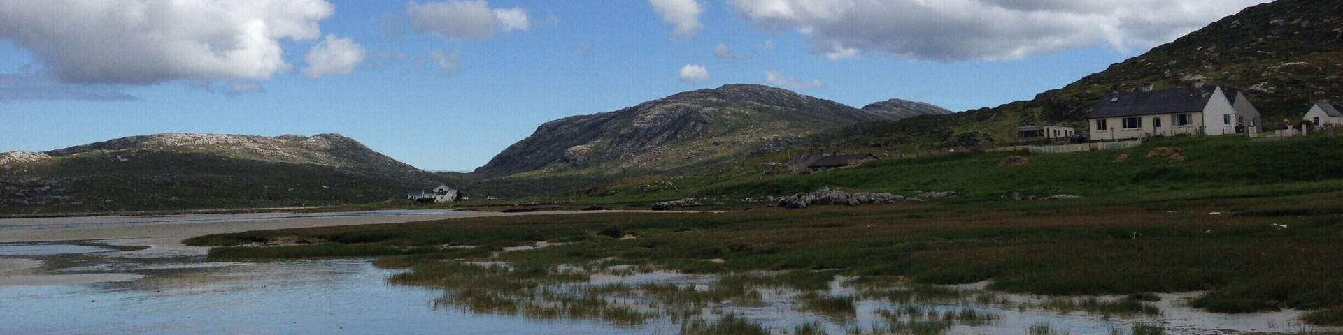 The isle of Harris is famous for it's scenery. Rocky hillside surrounded by white, sandy beaches and tropical coloured waters, it's seriously beautiful. My grandfather was from here and we like to go visit from time to time. A tour of the western isles is a must if you go to Scotland and especially if you like beaches!
