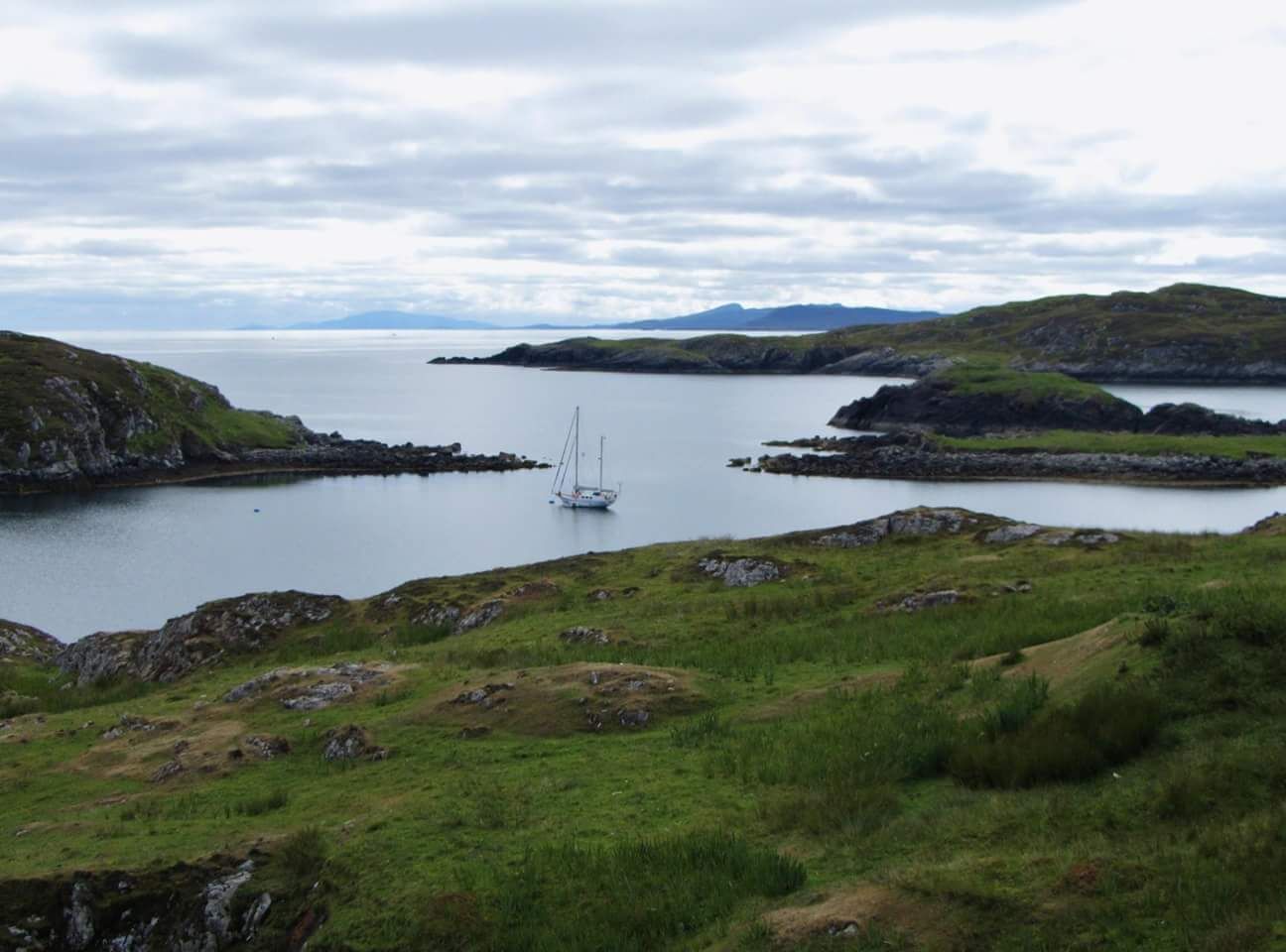 This gorgeous spot can be found at the very southern tip of the Isle of Harris.  It's beyond St Clements Church and to the very end of the road.  If you can dare the drive, the view, I promise, will not disappoint!