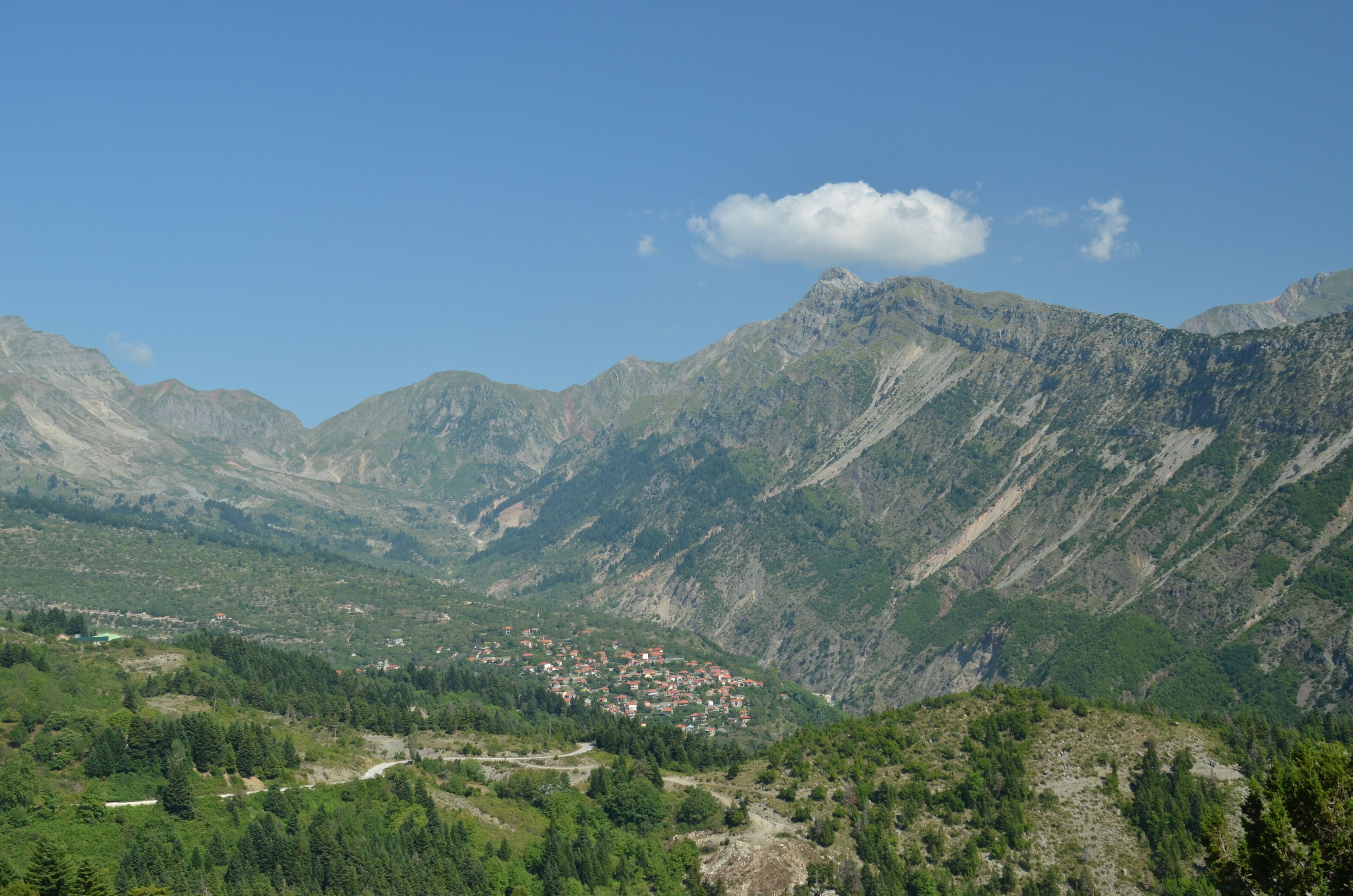 Theodoriana Artas - mountain and green forest in north Greece