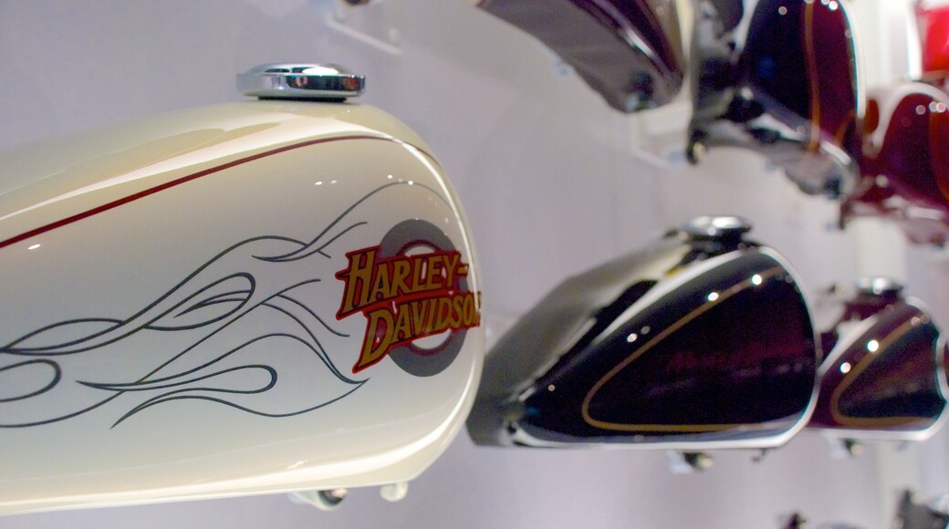 Harley-Davidson Museum showing interior views