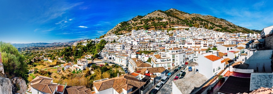 Panorama of white village of Mijas. Costa del Sol, Andalusia. Spain; Shutterstock ID 274937675
