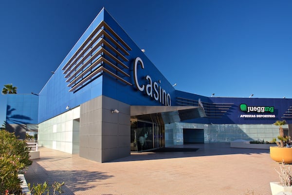 Casino Mediterraneo featuring signage