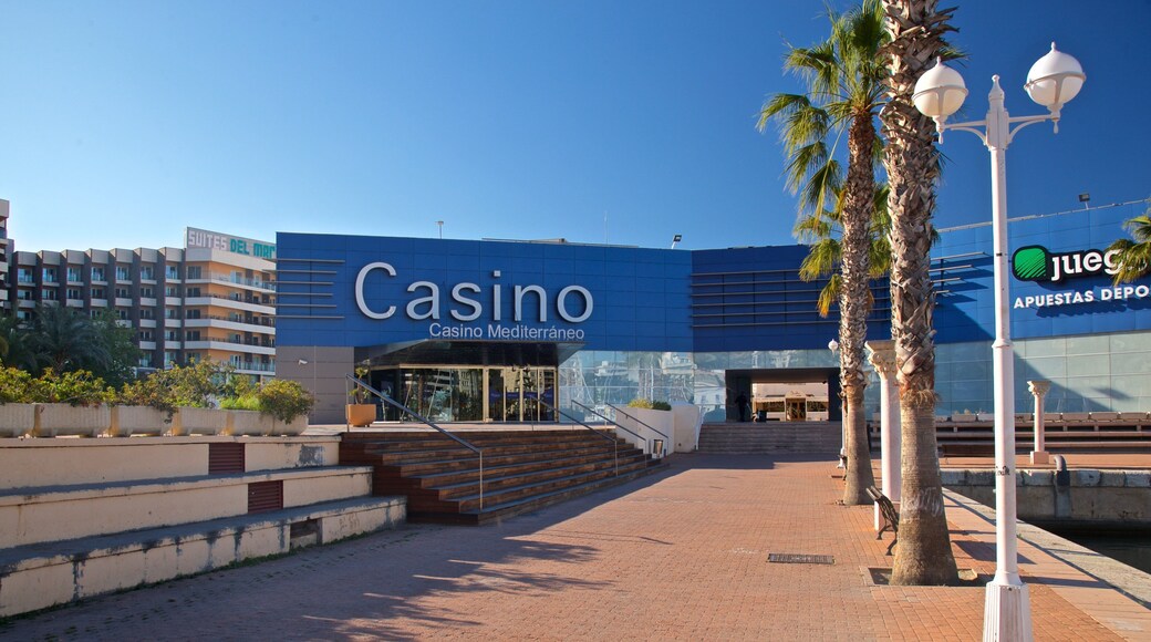 Casino Mediterraneo showing signage