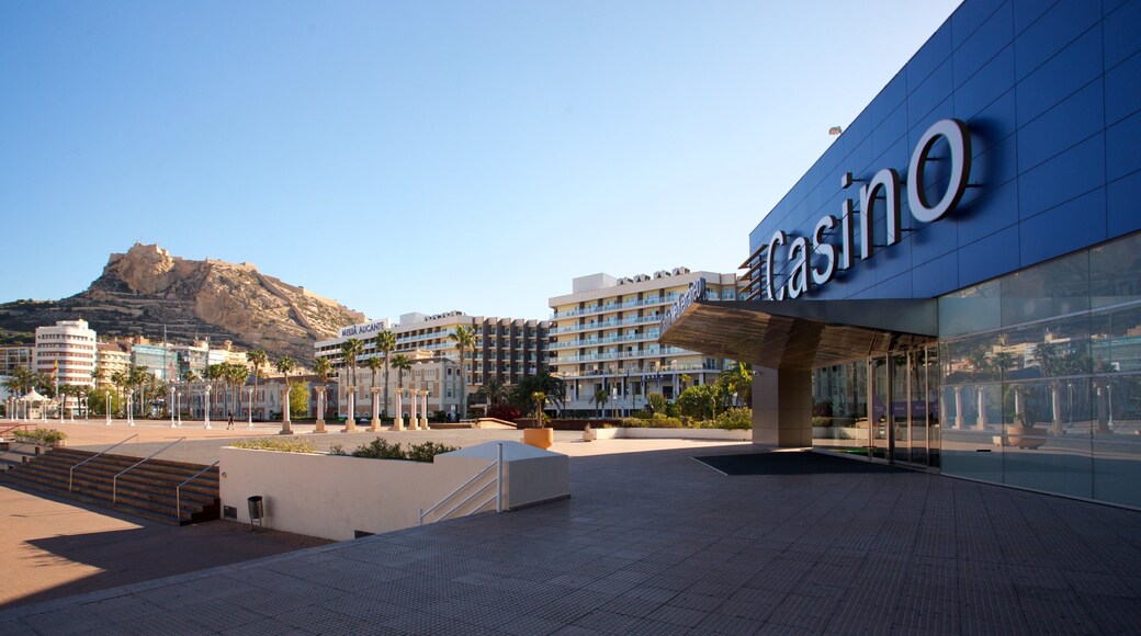 Casino Mediterraneo featuring signage