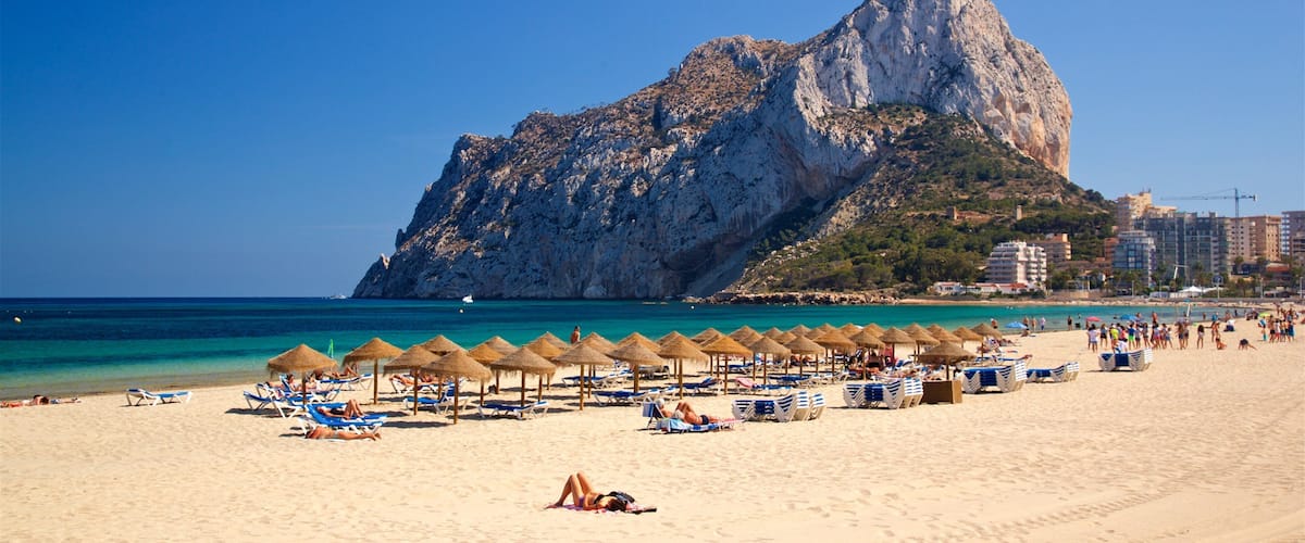 La Fossa Beach which includes general coastal views, a sandy beach and mountains