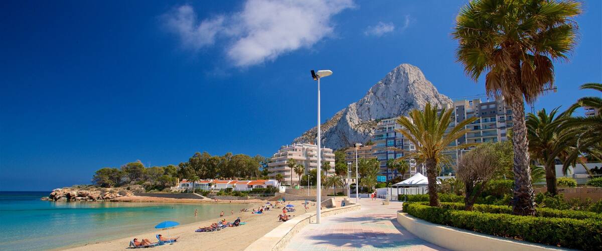 La Fossa Beach featuring a coastal town, a beach and general coastal views