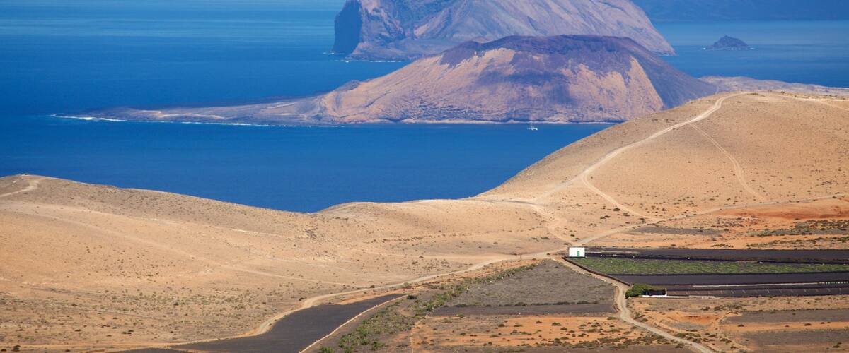 Santa Barbara Castle featuring desert views, general coastal views and mountains