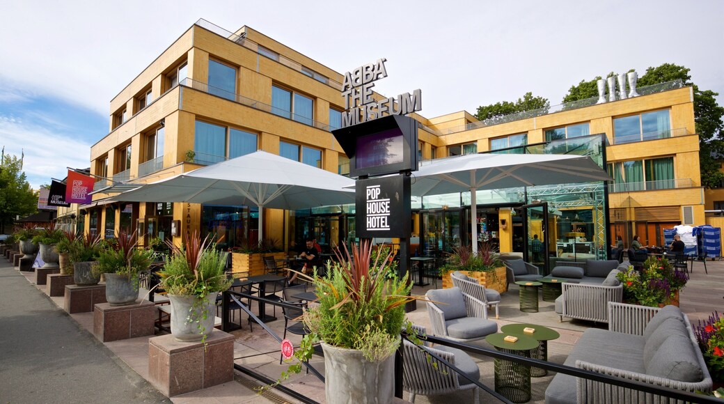 ABBA The Museum featuring signage