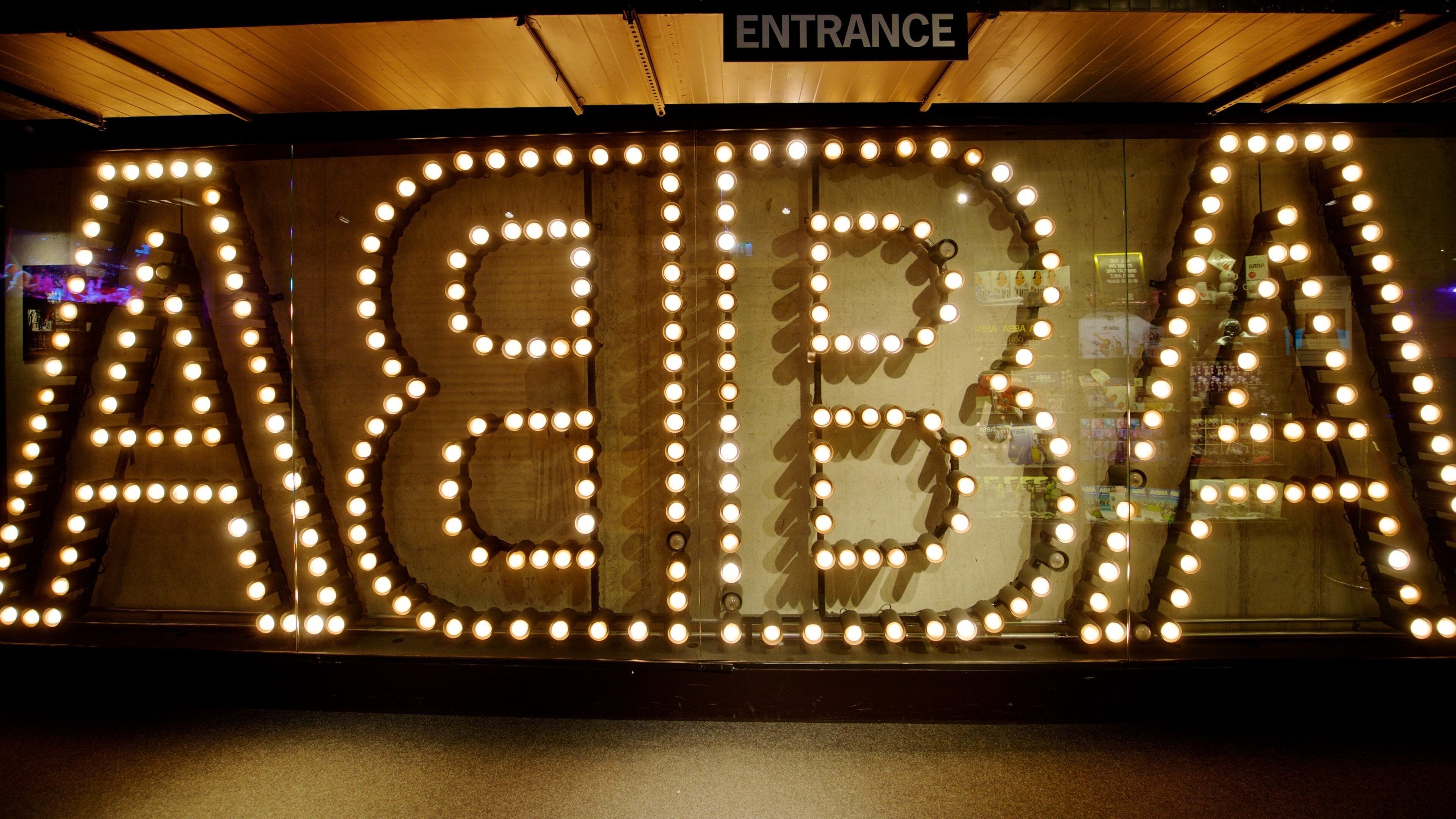 ABBA The Museum featuring signage