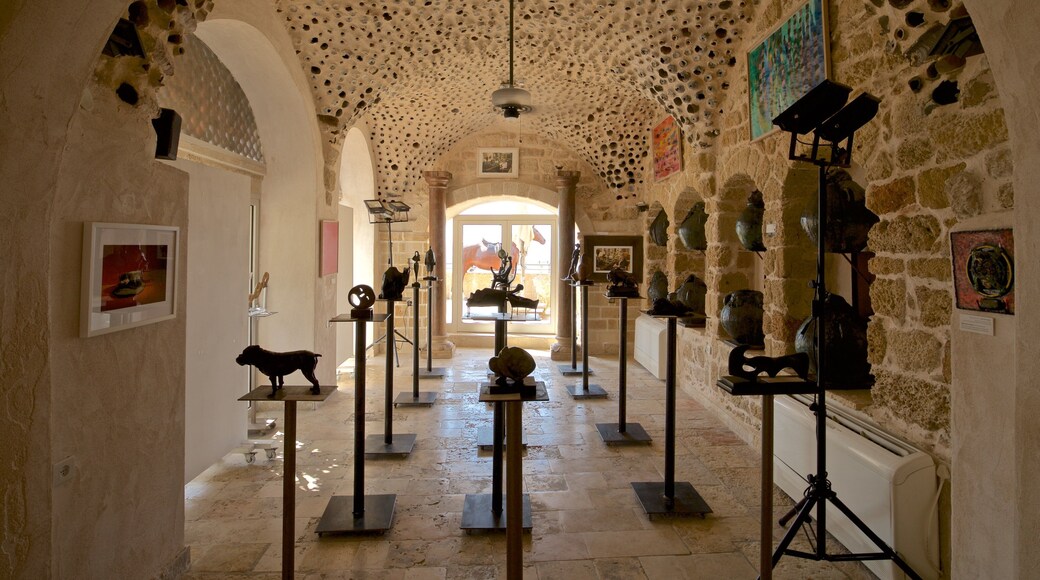 Ilana Goor Museum featuring interior views
