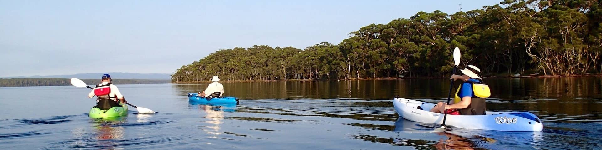 #waterlust
Kayaking on the tranquil waters of St Georges Basin.
3 hour easy drive south of Sydney.