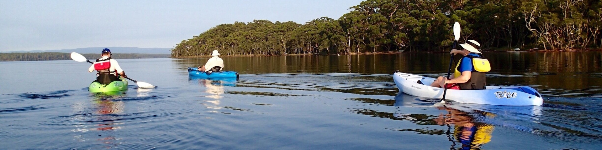 #waterlust
Kayaking on the tranquil waters of St Georges Basin.
3 hour easy drive south of Sydney.