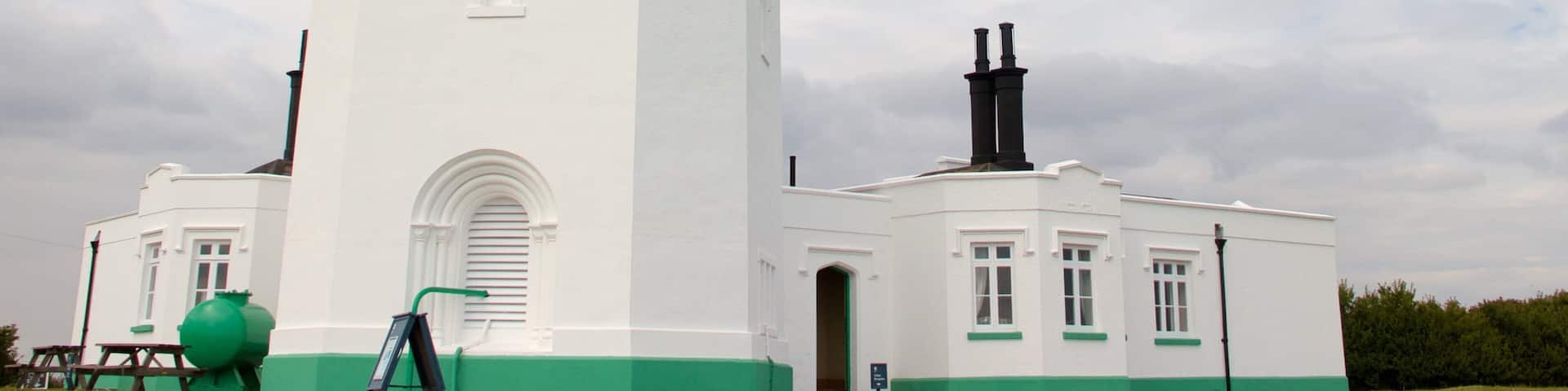 South Foreland Lighthouse showing a lighthouse